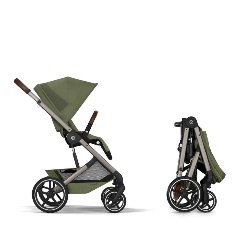 Cybex Balios S Lux 2026 s hlbokou skladacou vaničkou Moss Green 5