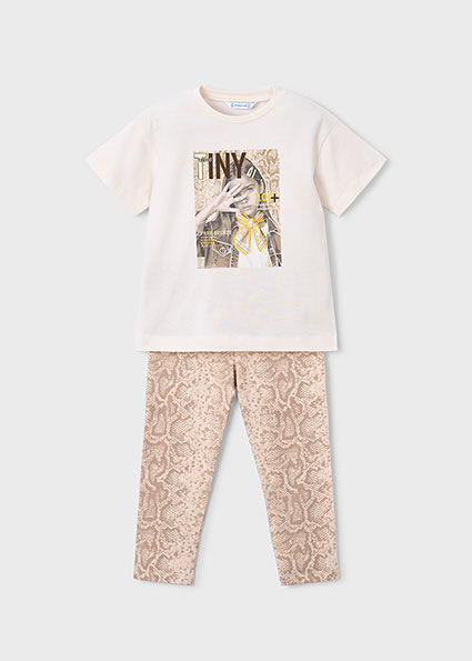 Mayoral súprava dlhé nohavice Beige