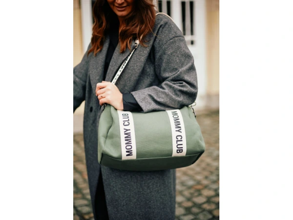 Prebaľovacia taška Mommy Club Signature Canvas Green 12
