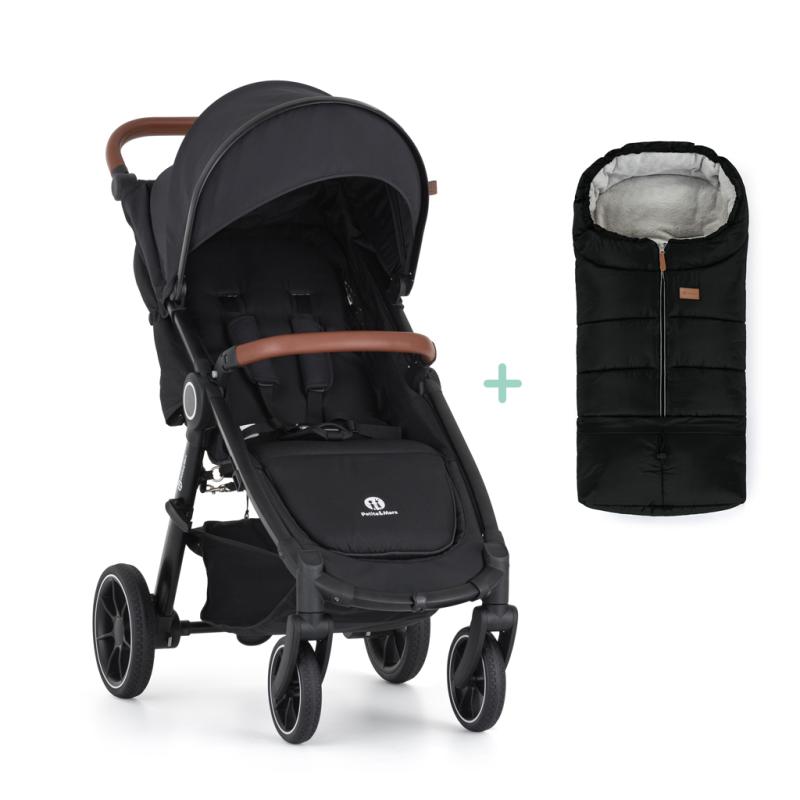 PETITE&MARS Kočík športový Street2 RWS Oak Perfect Black + PETITE&MARS fusak Jibot ZADARMO