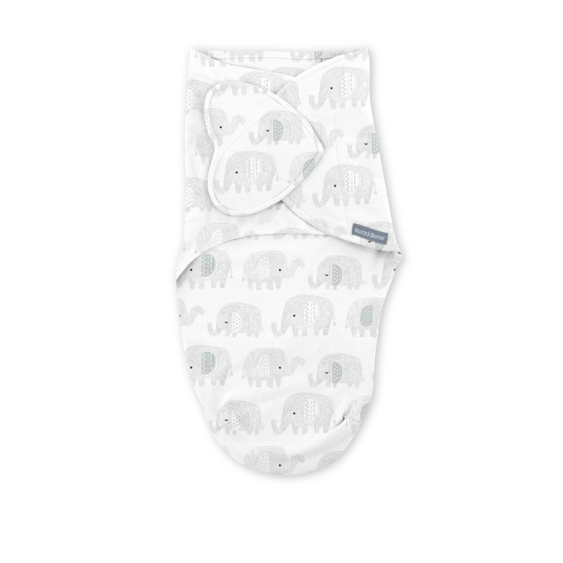 INGENUITY Zavinovačka SwaddleMe™ Ulitka bavlna 1 TOG 0-3m Elephant