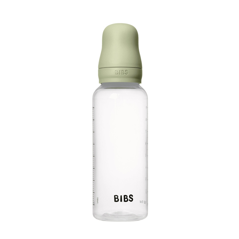 BIBS Antikoliková fľaša so silikónovým cumlíkom 270ml, Sage 1