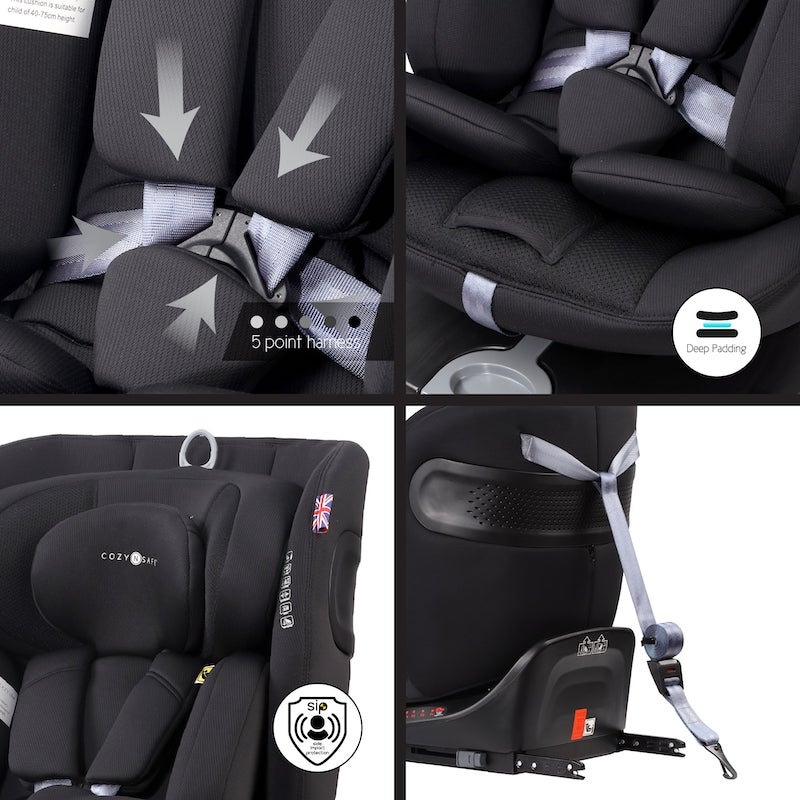 Cozy N Safe GALAXY i-Size 360° autosedačka 40-150, Jet 2026 4