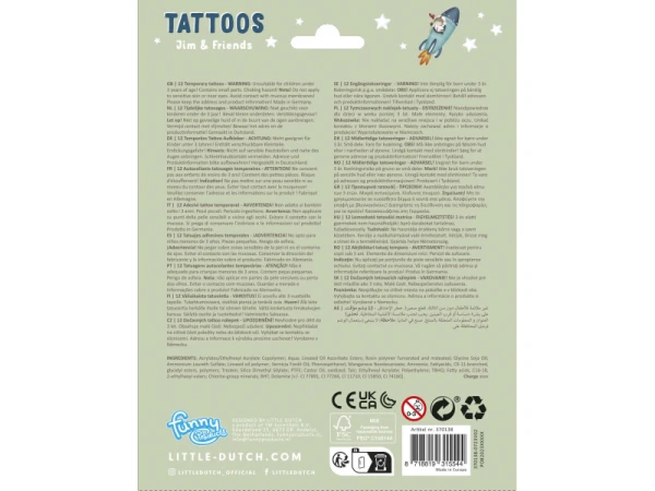 Detské tetovanie Jim & Friends 2