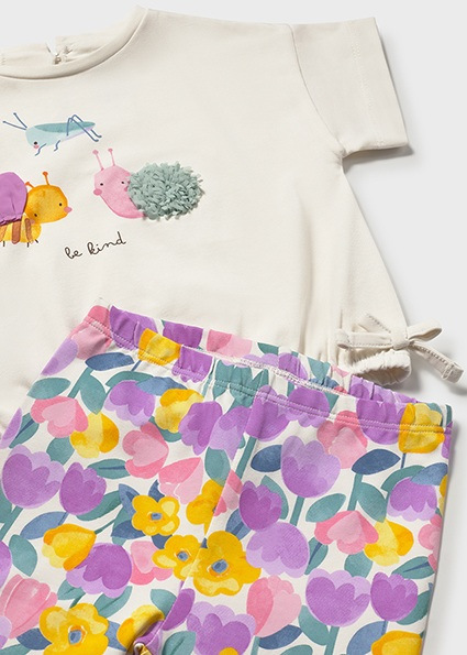 Mayoral set tričko a legíny Lilac 1