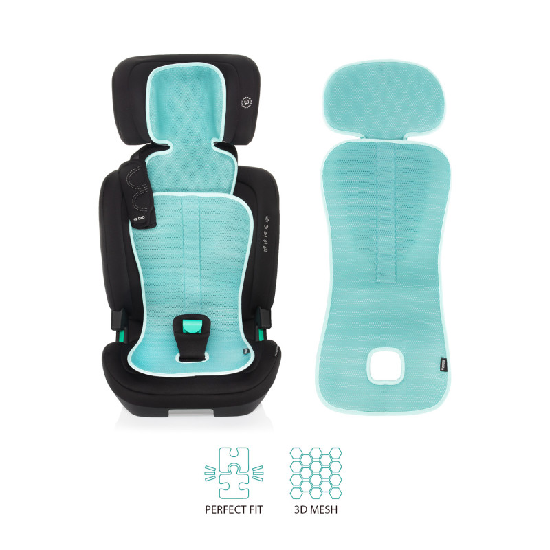 Priedušná podložka do autosedačky Breeze sk. 2/3, Aquatic Green 2
