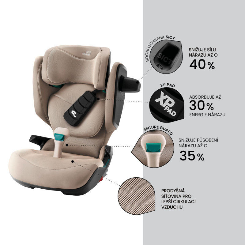 Autosedačka Kidfix Pro Style, Teak 1