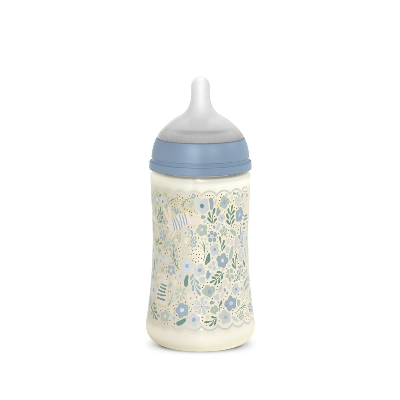 SUAVINEX | Dojčenská fľaša WONDERLAND NEW 270ml FYZIOL PRŮTOK M - modrý kvet 3