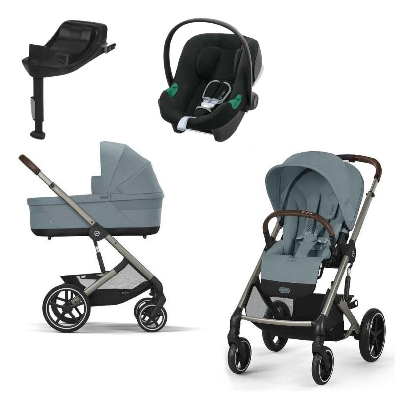 Cybex Balios S Lux 2025 Stormy Blue + Cybex Aton B2 + Basa Isofix