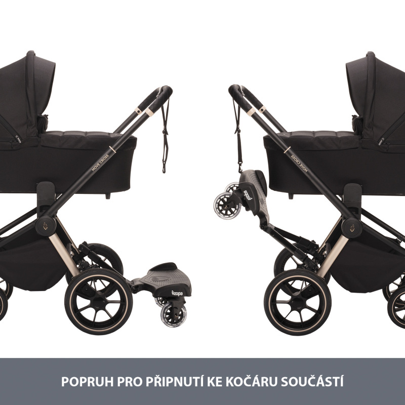 Skejtík ku kočíku Segboard 2, Black 2