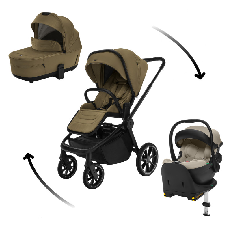 Set kočík Move Cross 5 + hlboká korba Move XL 5 + autosedačka XM podľa vlastného výberu + báza, Toff