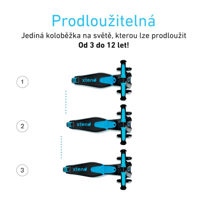 Kolobežka SmarTrike Xtend Scooter Blue od 3 - 12 rokov 4