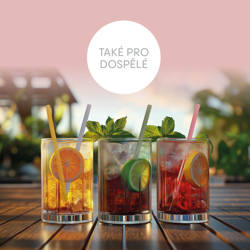 Silikonové brčko 4ks, Forest Green 4