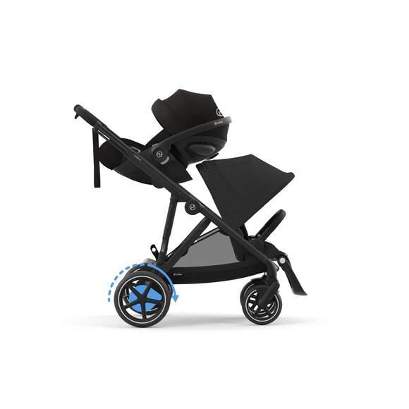 CYBEX Športový kočík E-GAZELLE, farba MOON BLACK (black rám)