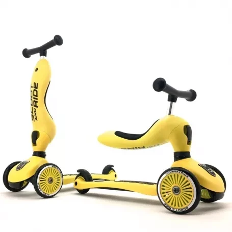 Scoot & Ride Odrážadlo kolobežka 2v1 Highwaykick 1 Lemon 1