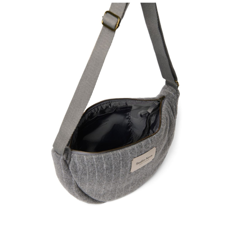 STUDIO NOOS - Flannel Chalkstripe Adult FANNY kabelka | Light Grey 3