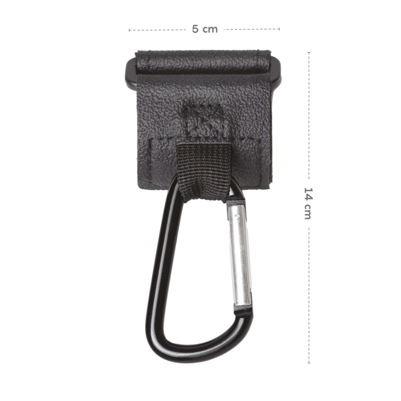 Multifunkční popruh se skobou 2 ks, Black 3