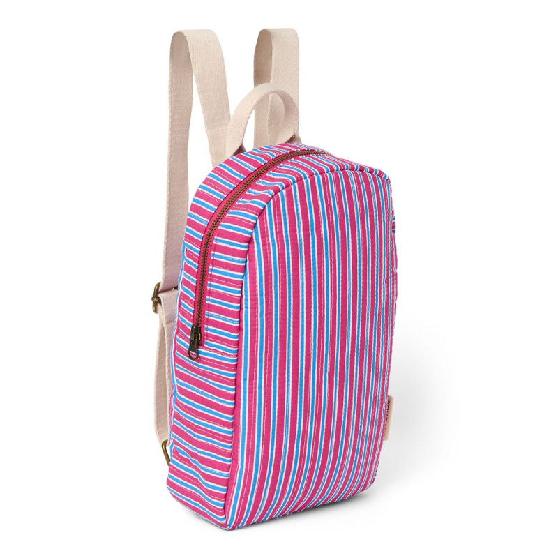 STUDIO NOOS - Poplin Mini BACKPACK - batůžek | Raspberry Striped 1