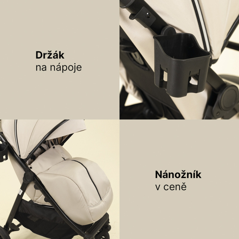 Športový kočík Moya, Ivory Beige 5