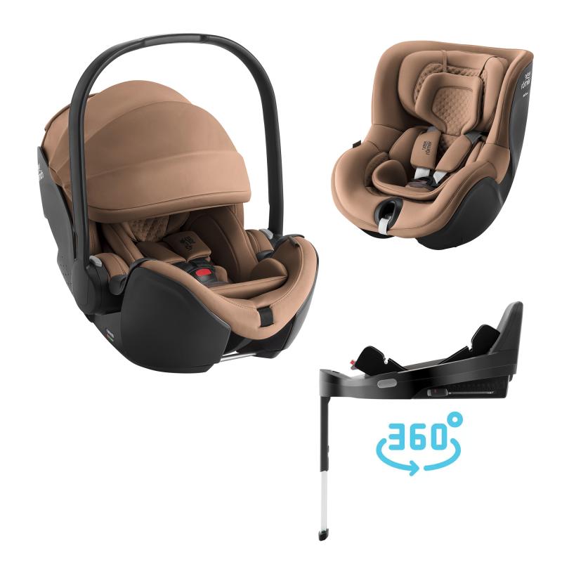 Autosedačka set Baby-Safe Pro + Vario Base 5Z + autosedačka Dualfix 5z Lux, Warm Caramel