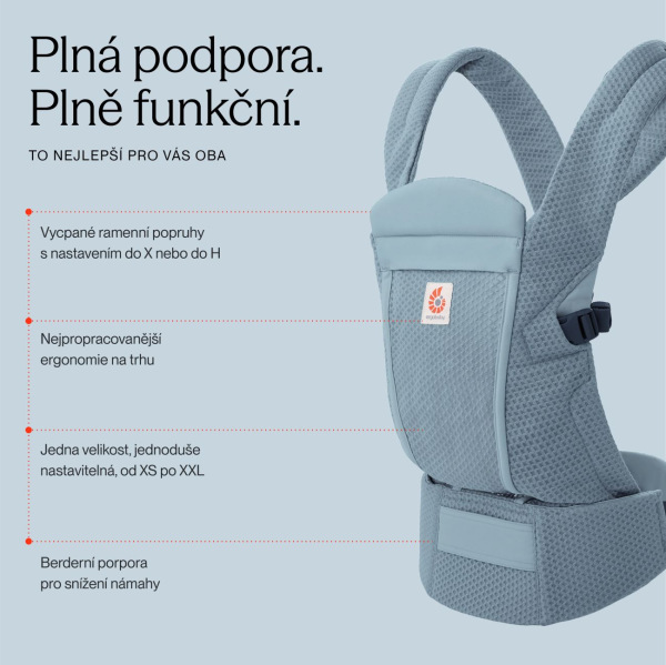 ERGOBABY | Nosič OMNI LITE Mesh - Slate Blue 8
