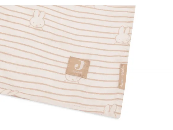 Plienky zavinovacie 2ks 115x115 cm Miffy Stripe Biscuit