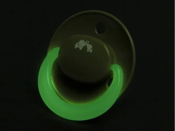 Cumlík silikónový Physio Air Eco svietiaci 2ks 0m+ Green