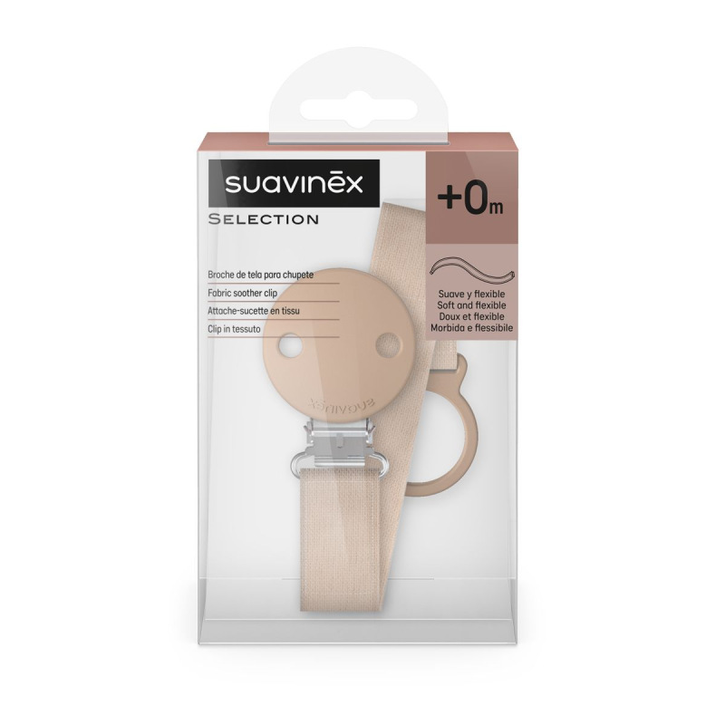 SUAVINEX | KLIP na cumlík so stuhou WONDERLAND NEW - krémový 3