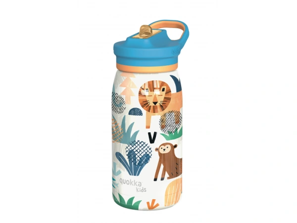Nerezová termofľaša s náustkom Pop Kids Safari 445 ml