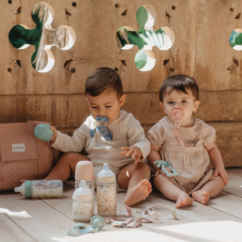 SUAVINEX | Fľaša sklo WONDERLAND NEW 240 ml fyziologická SX PRO +3 MF - zelený králik 2