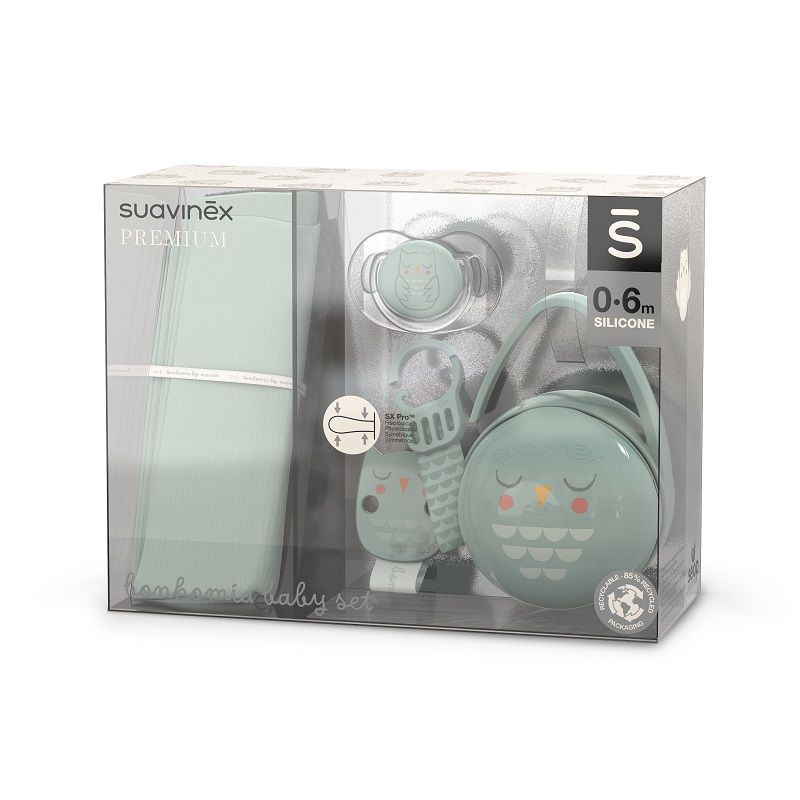 SUAVINEX | Darčekový baby set BONHOMIA - zelený 1