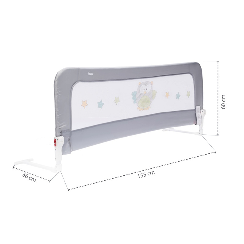 Zábrana na posteľ Monna, Animal Beige 1