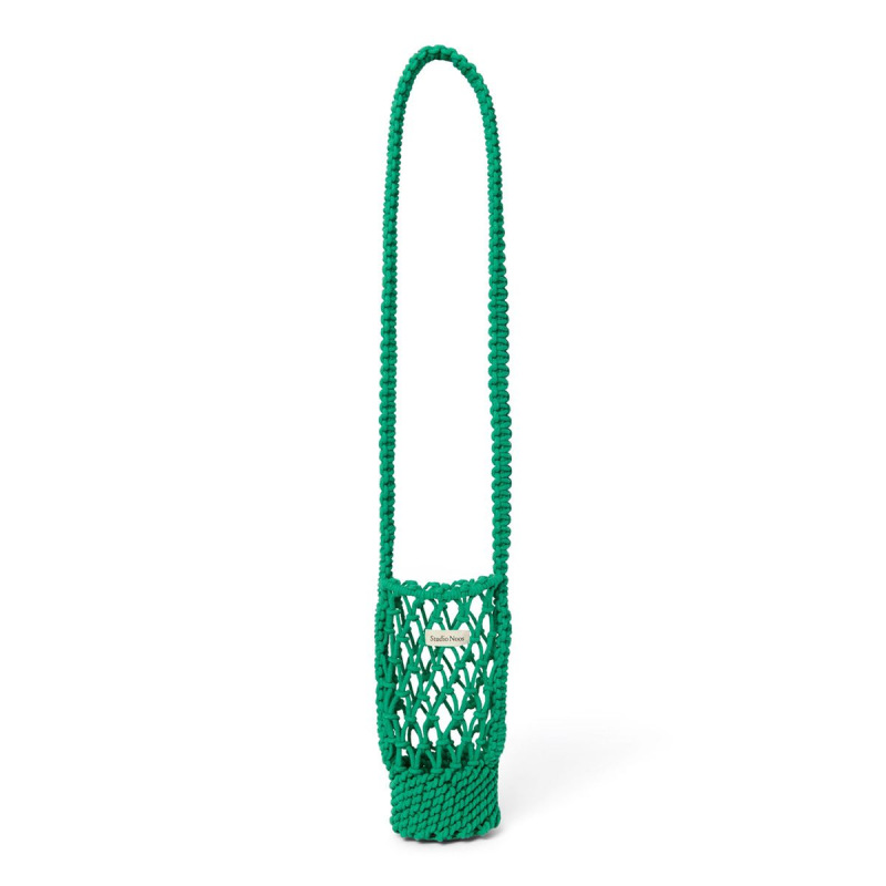 STUDIO NOOS - MACRAME BOTTLE BAG | Green