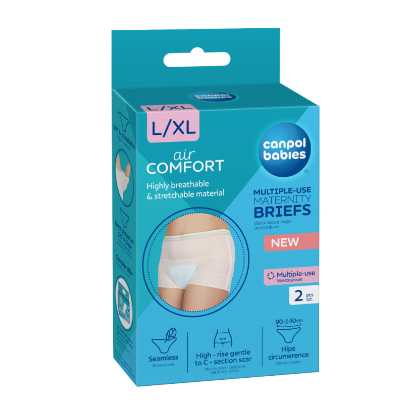 CANPOL BABIES Popôrodné nohavičky L/XL 2ks