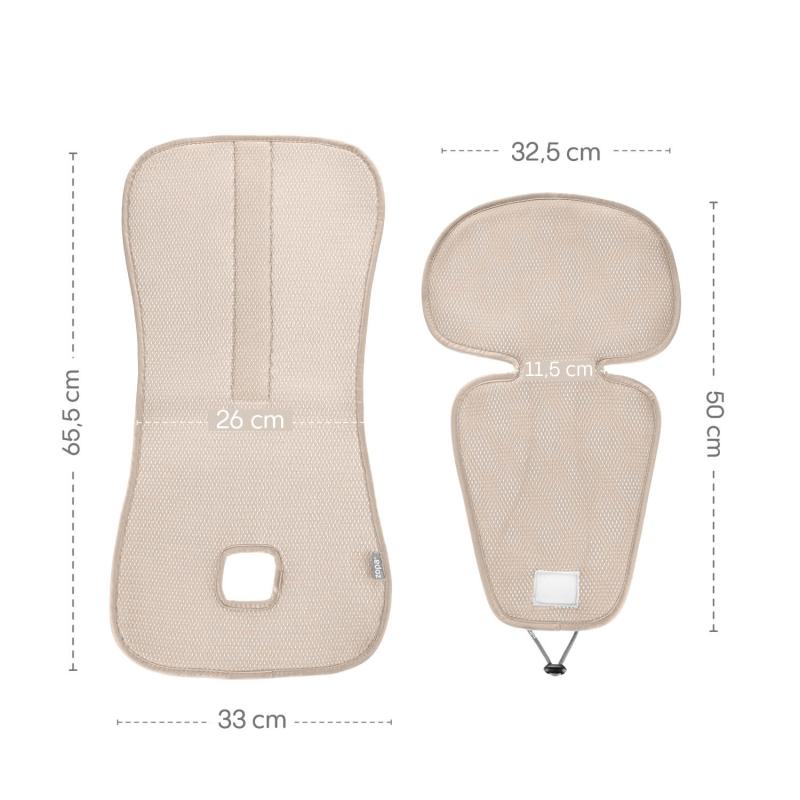 Priedušná podložka do autosedačky Breeze sk. 2/3, Boss Grey 7