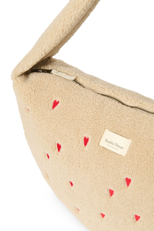 STUDIO NOOS - Teddy Cross Body Bag | Ecru Hearts 5