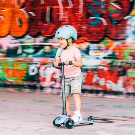 Scoot & Ride Detská kolobežka Highwaykick 3 LED steel 6