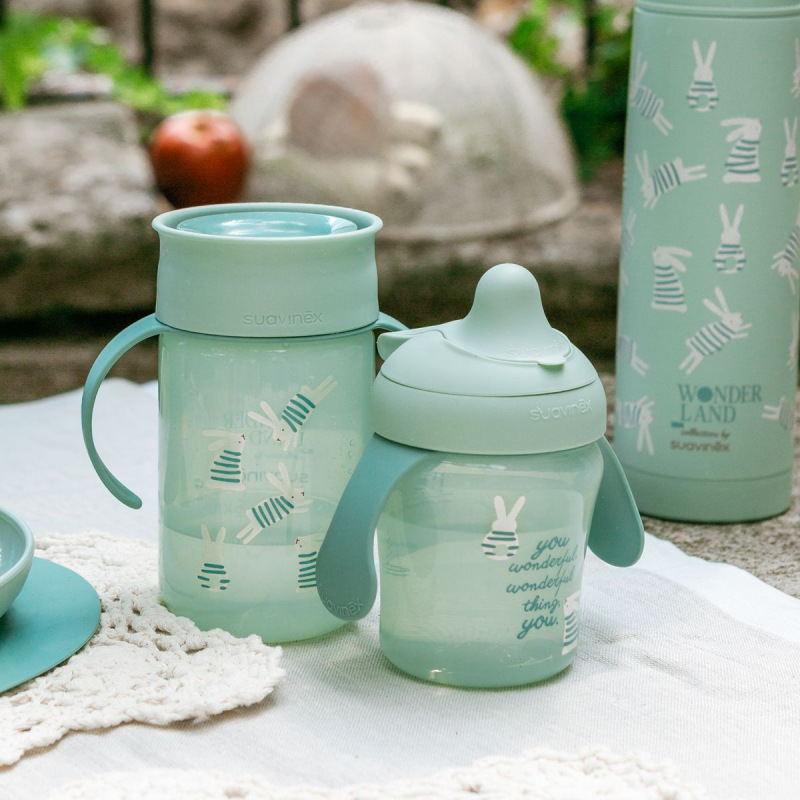 SUAVINEX | Nerozlievací hrnček WONDERLAND NEW 200 ml - zelený 1