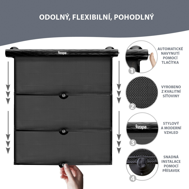 Slunčená clona rolovacia - deluxe 1