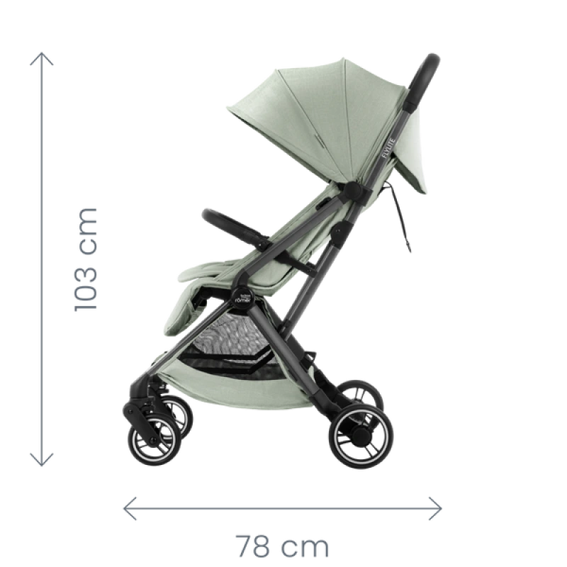 Britax Römer FLYLITE – ultraľahký kočík do lietadla - SAGE GREEN 8