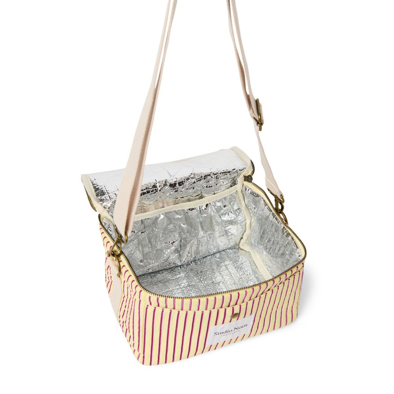 STUDIO NOOS - Poplin Coller bag - kabelka | Butter Yellow Striped 1