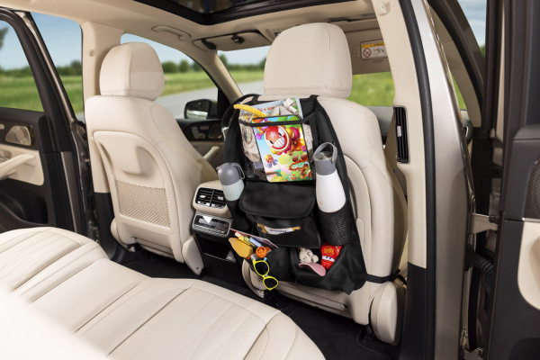 Organizér na sedadlo + vrecko na tablet a vreckovky 7