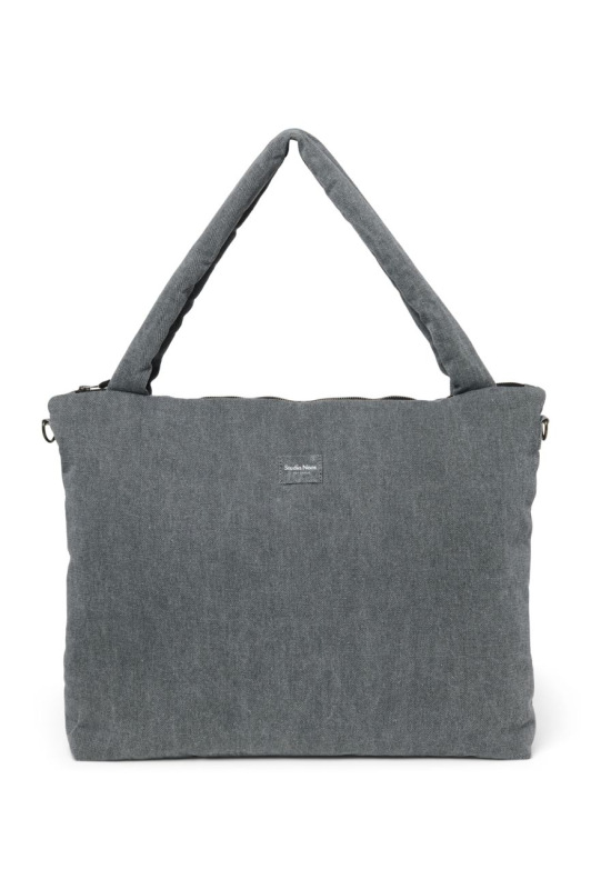 STUDIO NOOS - Denim DIAPER BAG - prebalovacia taška | Grey