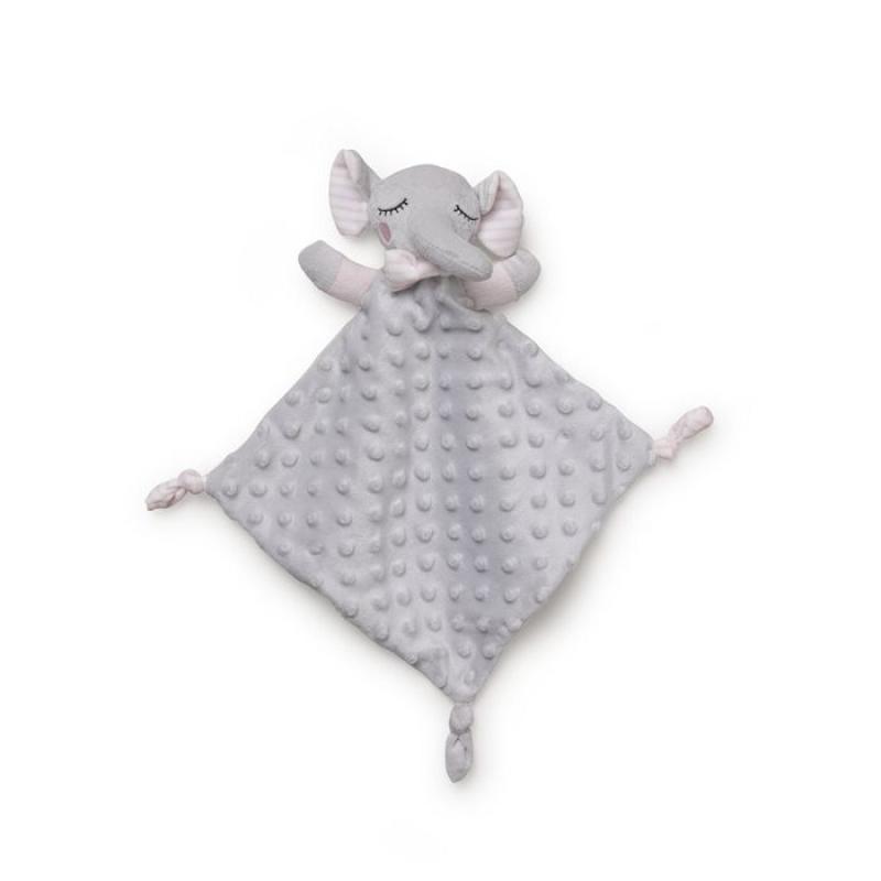 INTERBABY | SET - OSUŠKA froté 100x100 SLONÍK + PRÍTULKA - růžová