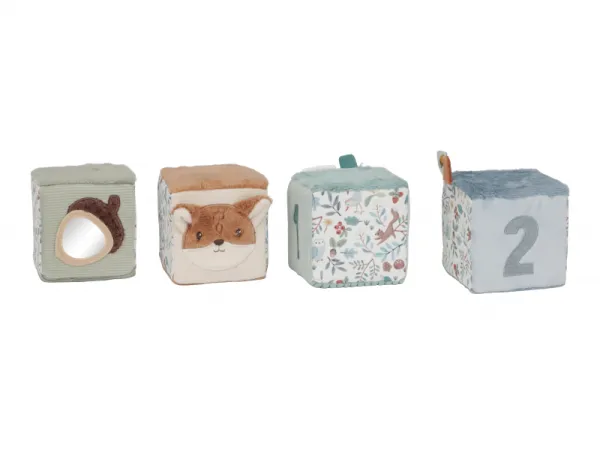 Kocky textilné 4 ks Forest Friends 3