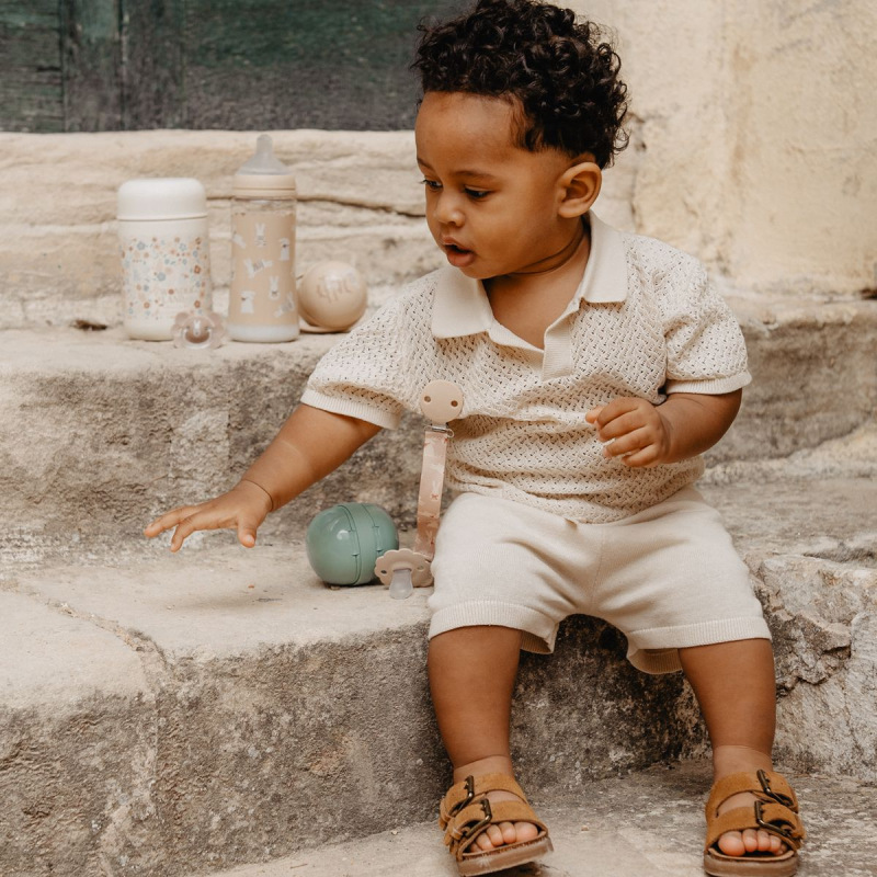 SUAVINEX | KLIP na cumlík so stuhou WONDERLAND NEW - krémový 1