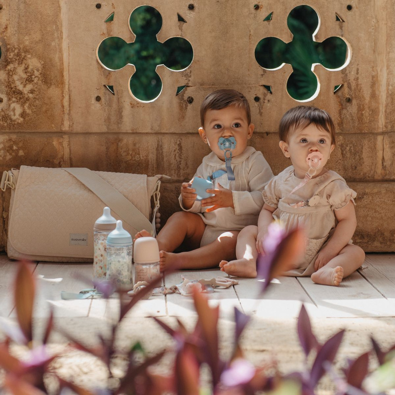 SUAVINEX | Dojčenská fľaša WONDERLAND NEW 360ml FYZIOL PRŮTOK L - ružový králik 5