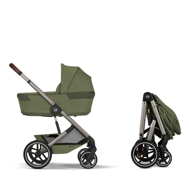 Cybex Balios S Lux 2026 s hlbokou skladacou vaničkou Moss Green 4
