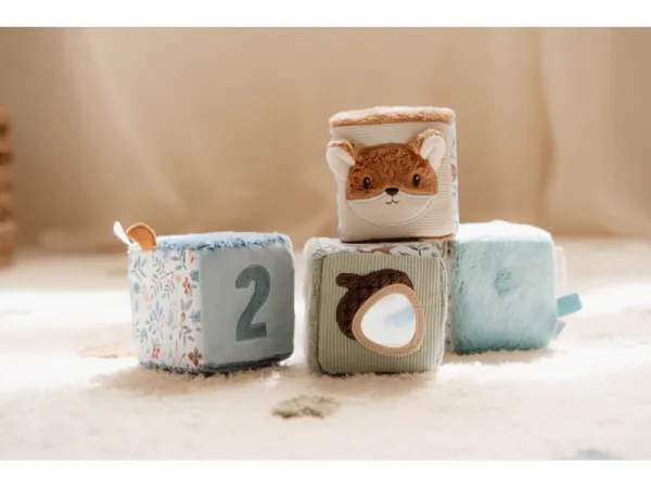 Kocky textilné 4 ks Forest Friends 6