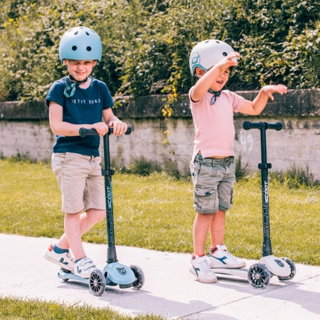 Scoot & Ride Detská kolobežka Highwaykick 3 LED steel 2
